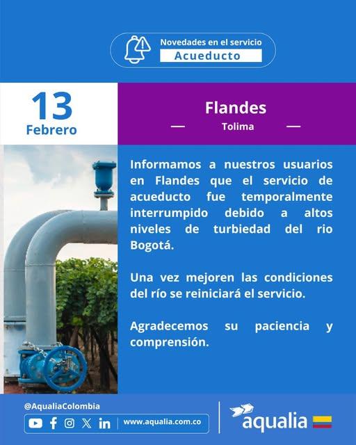 Suspensión temporal del servicio en Flandes